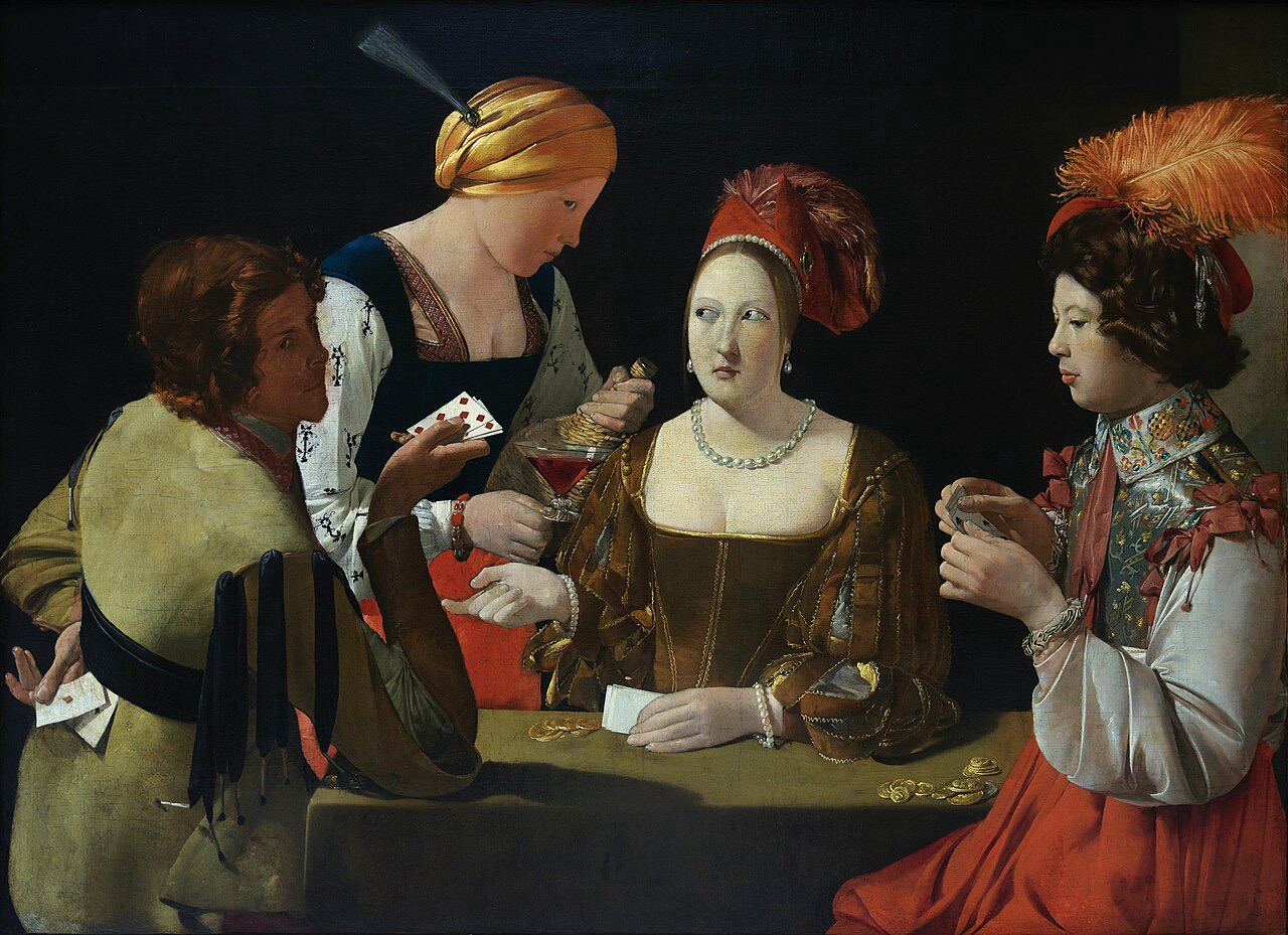 « Le Tricheur à l'as de carreau », Georges de La Tour (1636-1638)[], 